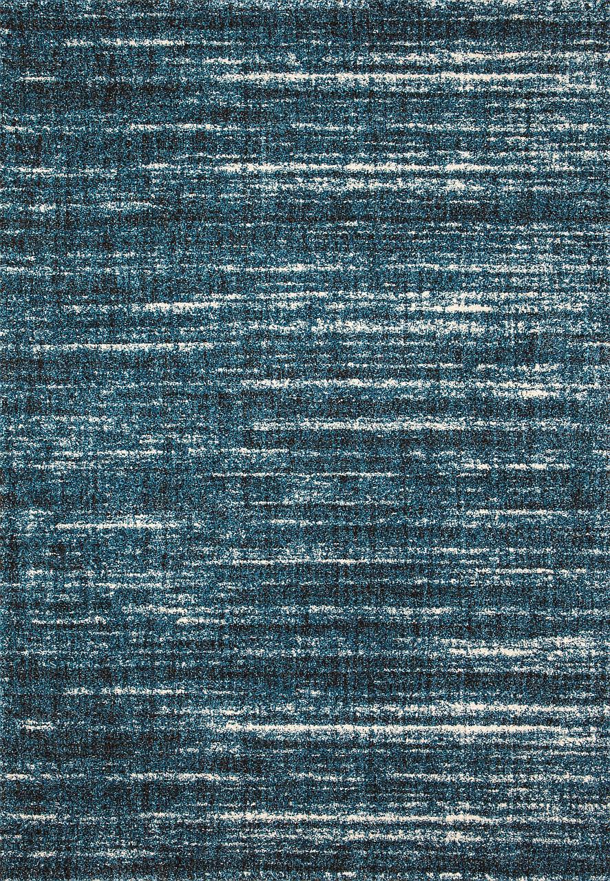 Webteppich Blau Naturfaser Parma 80x300 Cm - Blau, MODERN, Textil (80/300cm)