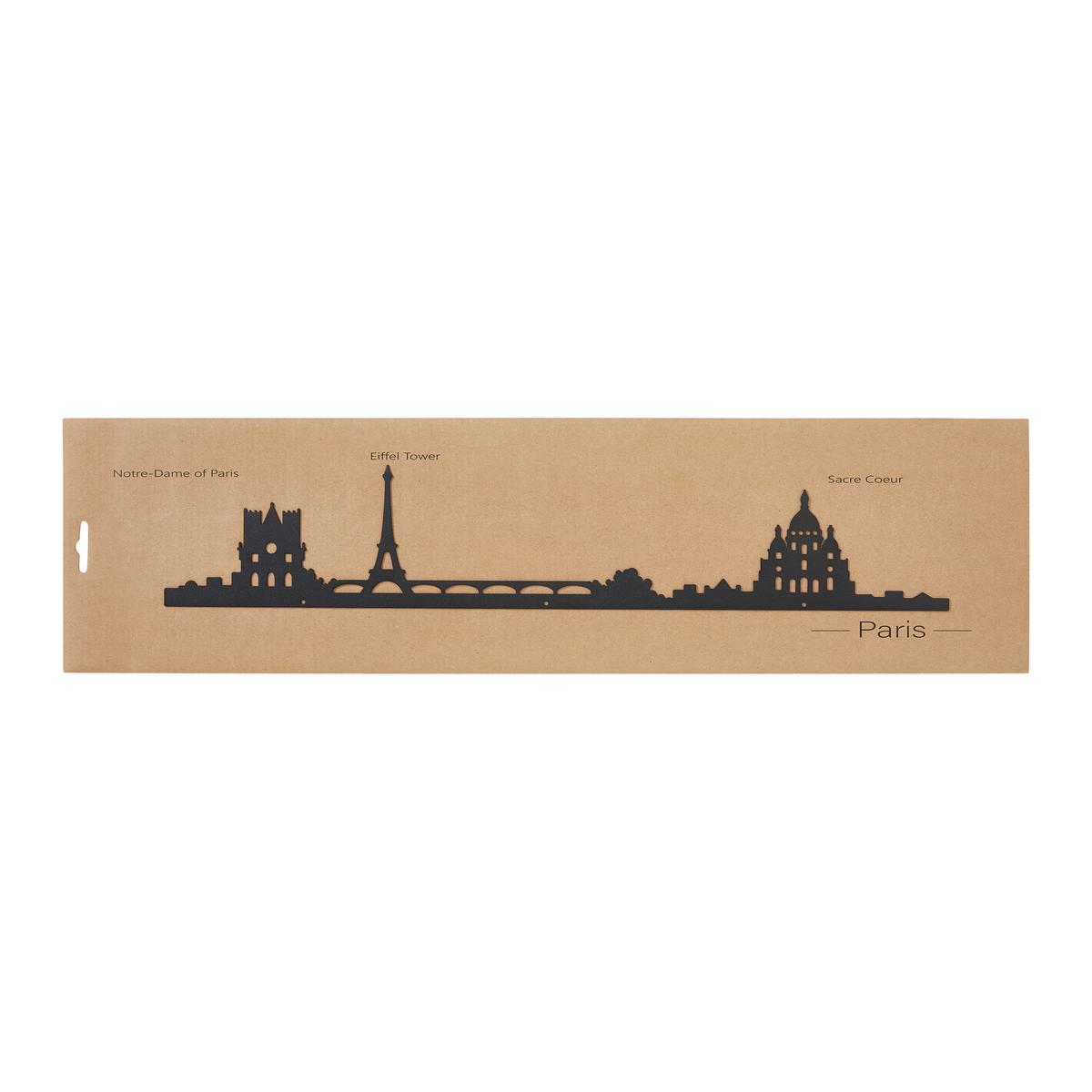 DEKORACE NA ZEĎ SKYLINE - černá, Konvenční, kov (55/10cm) - Modern Living