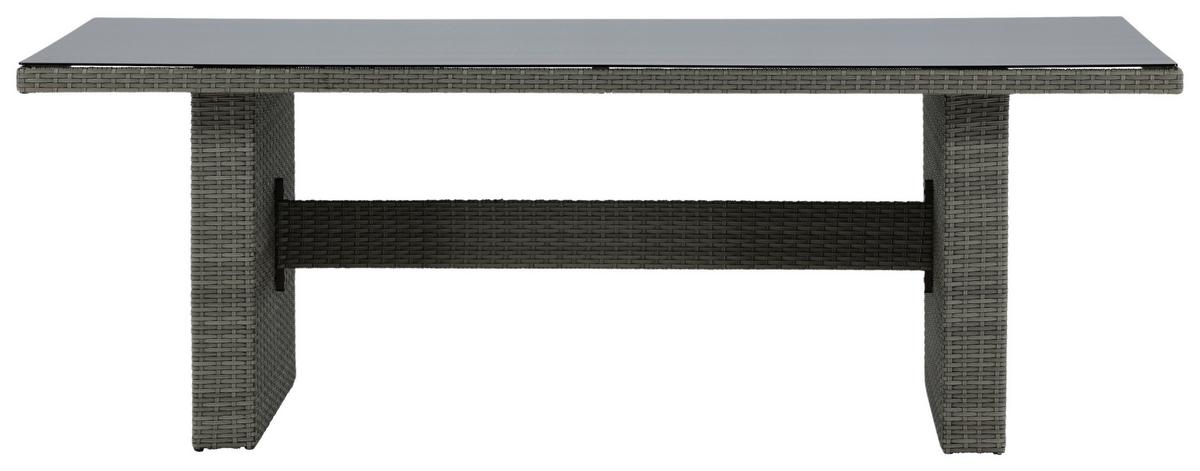 Gartentisch Padova Kunststoff L 200 cm - Grau, KONVENTIONELL, Kunststoff (200/100/74cm) - Gardenson