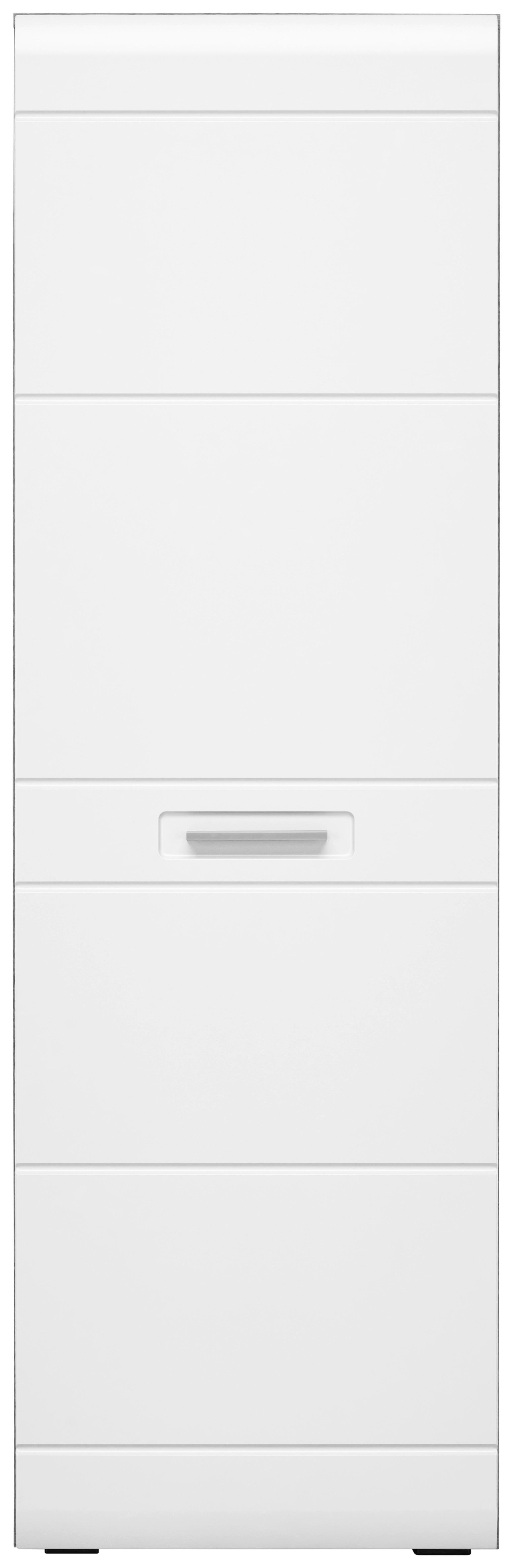 Garderobenschrank Auris Weiß/Eiche Dekor B: 52 cm - Eichefarben/Weiß, MODERN (52/164/37,1cm) - Luca Bessoni