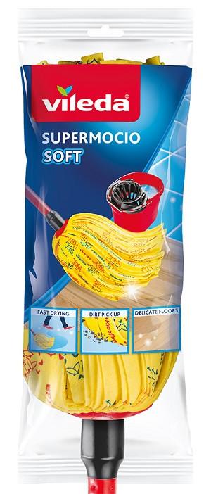 Felmosó Vileda - sárga/borvörös, Konventionell, műanyag/textil - Vileda