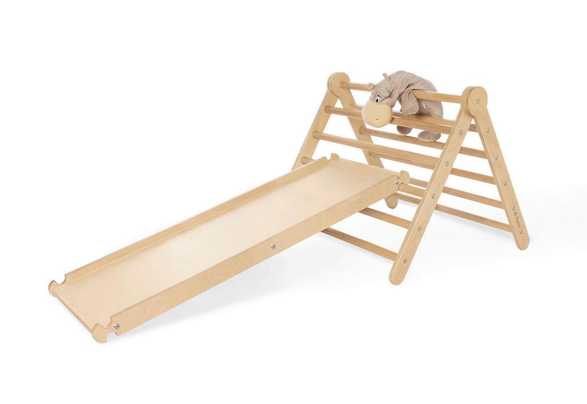 Motorikspiel Kletterset Kari - Birkefarben/Buchefarben, Basics, Holz (115/75/62cm) - Pinolino