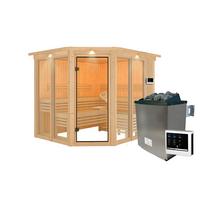 Sauna Kea 2 231/198/202 cm - Fichtefarben, Basics, Holz (231/198/202cm)