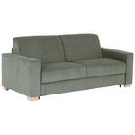 Schlafsofa Lucy - Schwarz/Naturfarben, MODERN, Holz (198/84/96cm) - Luca Bessoni