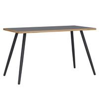 Schreibtisch Salia Anthrazit/Eiche Dekor L: 138cm - Honigeiche/Anthrazit, Design, Holzwerkstoff/Metall (138/80/70cm) - P & B