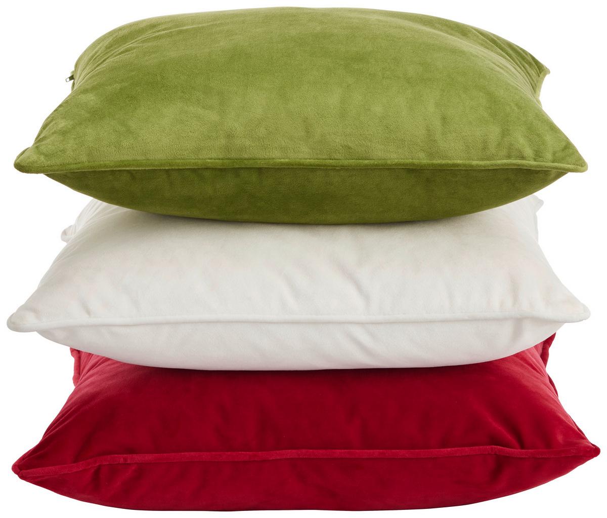 DEKORAČNÍ POLŠTÁŘ VIOLA, 45/45 cm, červená - červená, Konvenční, textil (45/45cm) - Premium Living