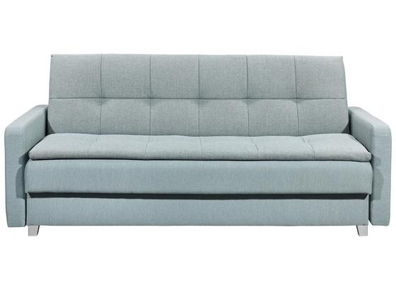 Schlafsofa Damian B: ca. 216 cm - Blau/Silberfarben, MODERN, Holzwerkstoff/Textil (216/95/88cm) - Carryhome Schlafsofa Damian B: ca. 216 cm - Blau/Silberfarben, MODERN, Holzwerkstoff/Textil (216/95/88cm) - Carryhome