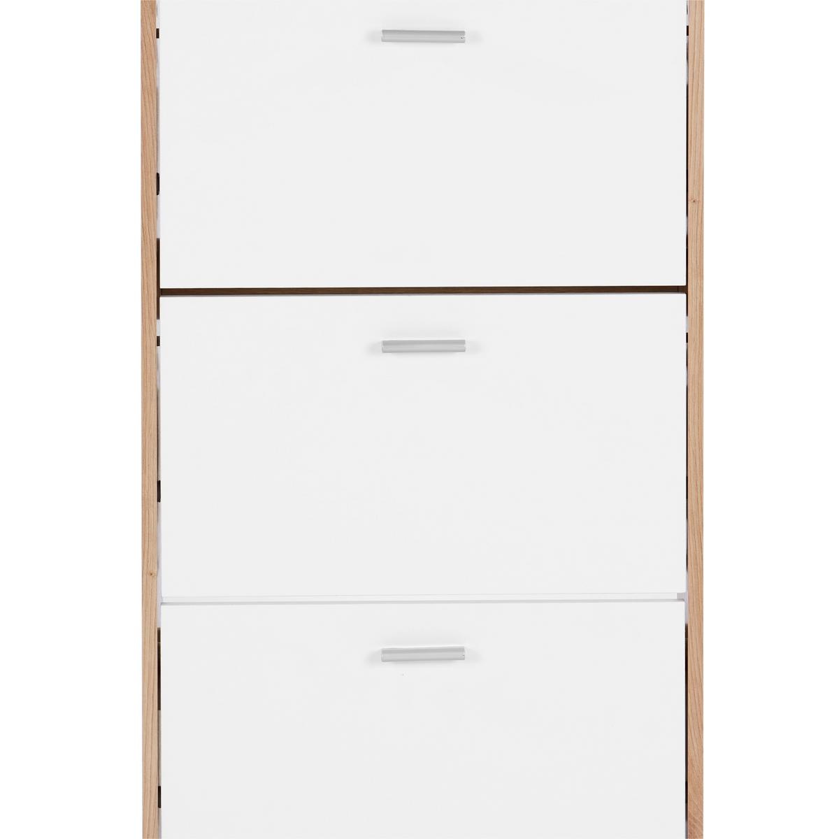 VYKLÁPĚCÍ BOTNÍK DA13 - bílá/barvy dubu, Moderní, kompozitní dřevo/plast (58/107/18cm)