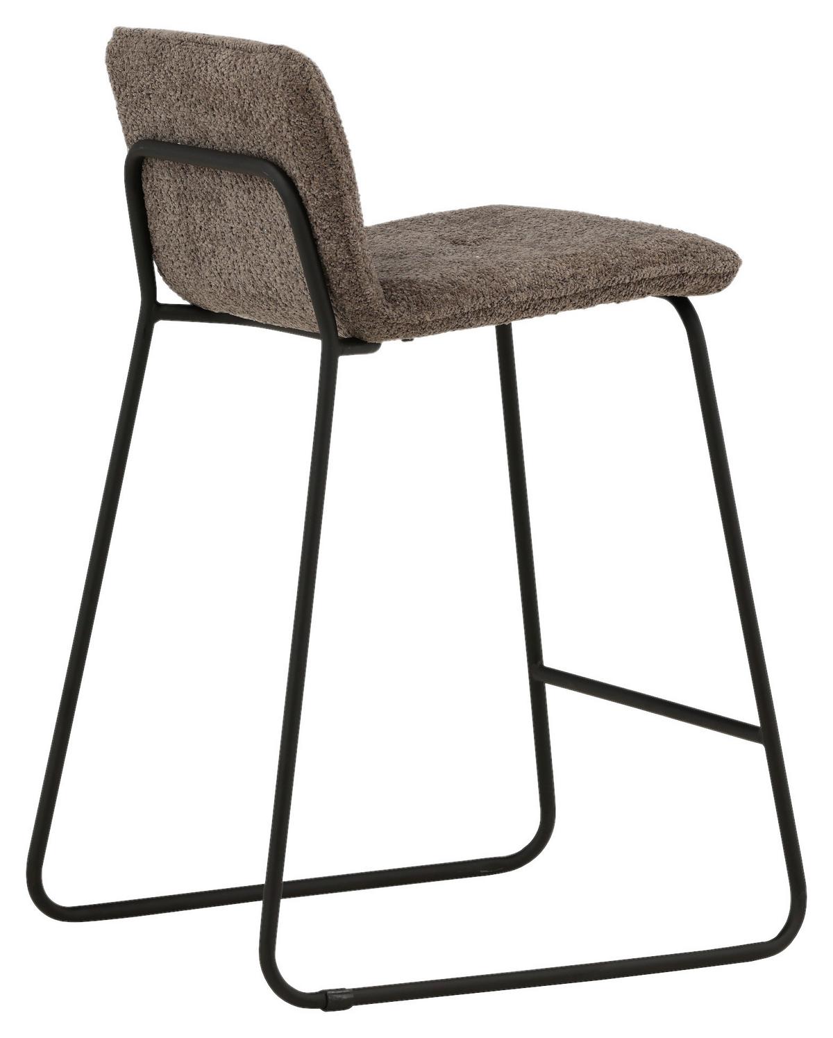 Barhocker-set Bisbee - Dunkelgrau/Schwarz, Design, Kunststoff/Textil (41/84/50cm) - Livetastic
