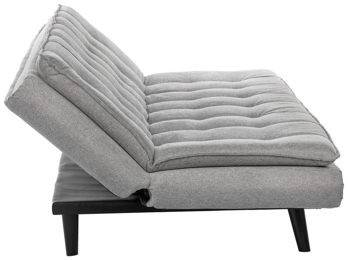 Rozkládací pohovka SUN, šedá, sklopná, max. 360 kg - šedá/černá, Moderní, dřevo/textil (190/83/93cm) - Mömax