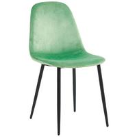 Stuhl Fiolo Mintgrün B: 41 cm - Schwarz/Mintgrün, Design, Holzwerkstoff/Metall (41/83/44cm) - MID.YOU