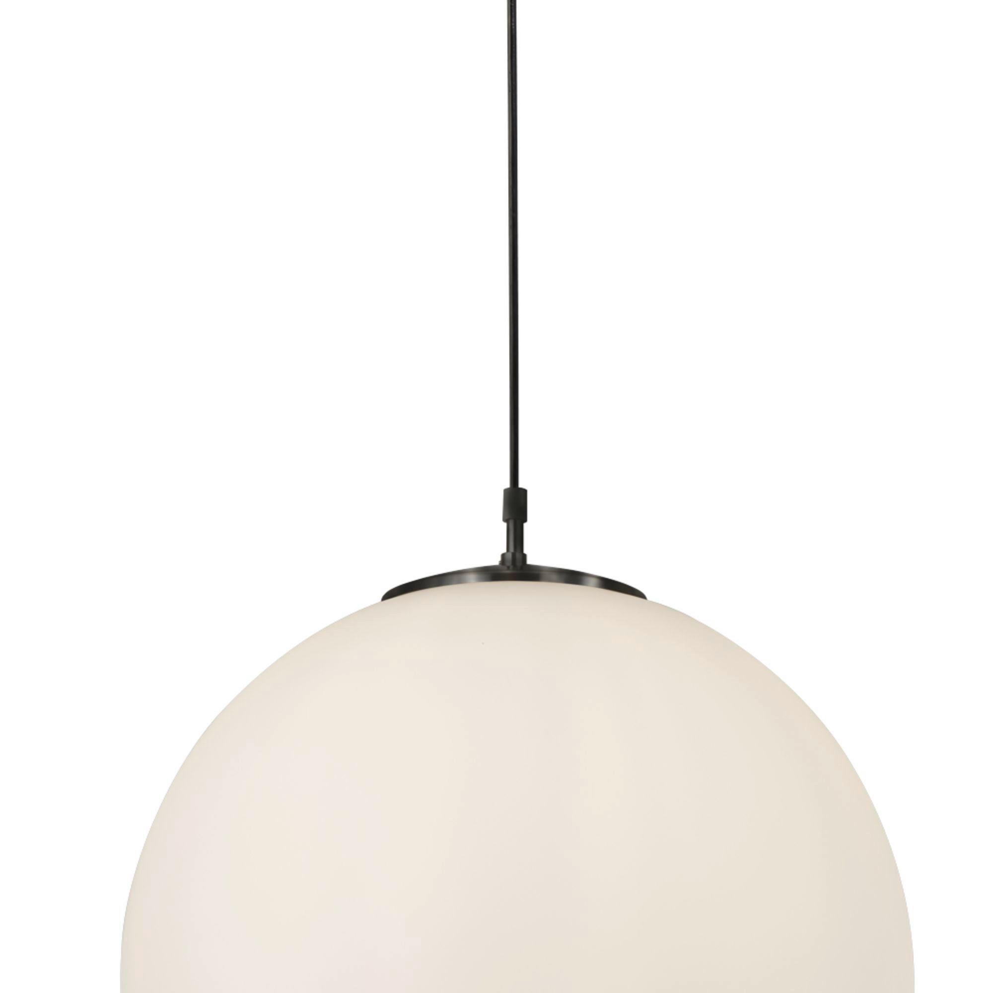 Hängeleuchte Atom 6088 - Schwarz/Weiß, KONVENTIONELL, Glas/Metall (30/120cm)