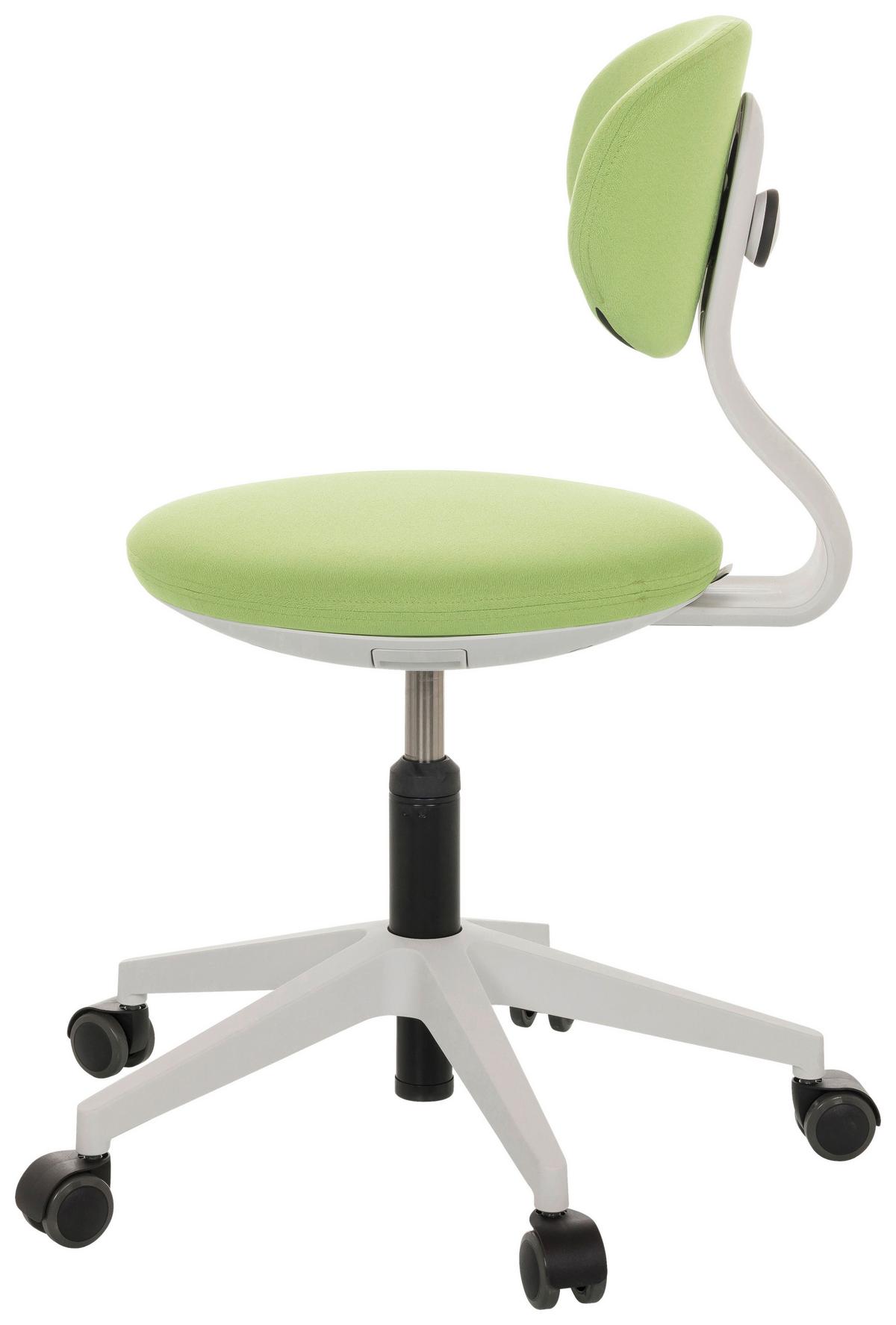 Jugenddrehstuhl Minimovo - Weiß/Grau, Basics, Kunststoff/Textil (42/66-87/52cm) - MID.YOU