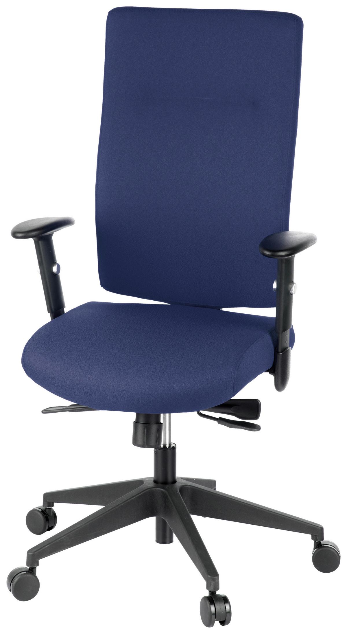 Drehstuhl Pro-Tec 300 Dunkelblau - Dunkelblau, MODERN, Kunststoff/Textil (57/125/53cm) - MID.YOU