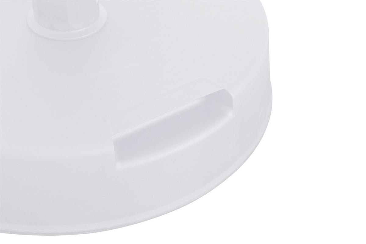 Sonnenschirmständer Beton/ Kunststoff für DM 2,1 - 5,4 cm - Weiß, KONVENTIONELL, Kunststoff/Stein (40/11/40cm) - Siena Garden