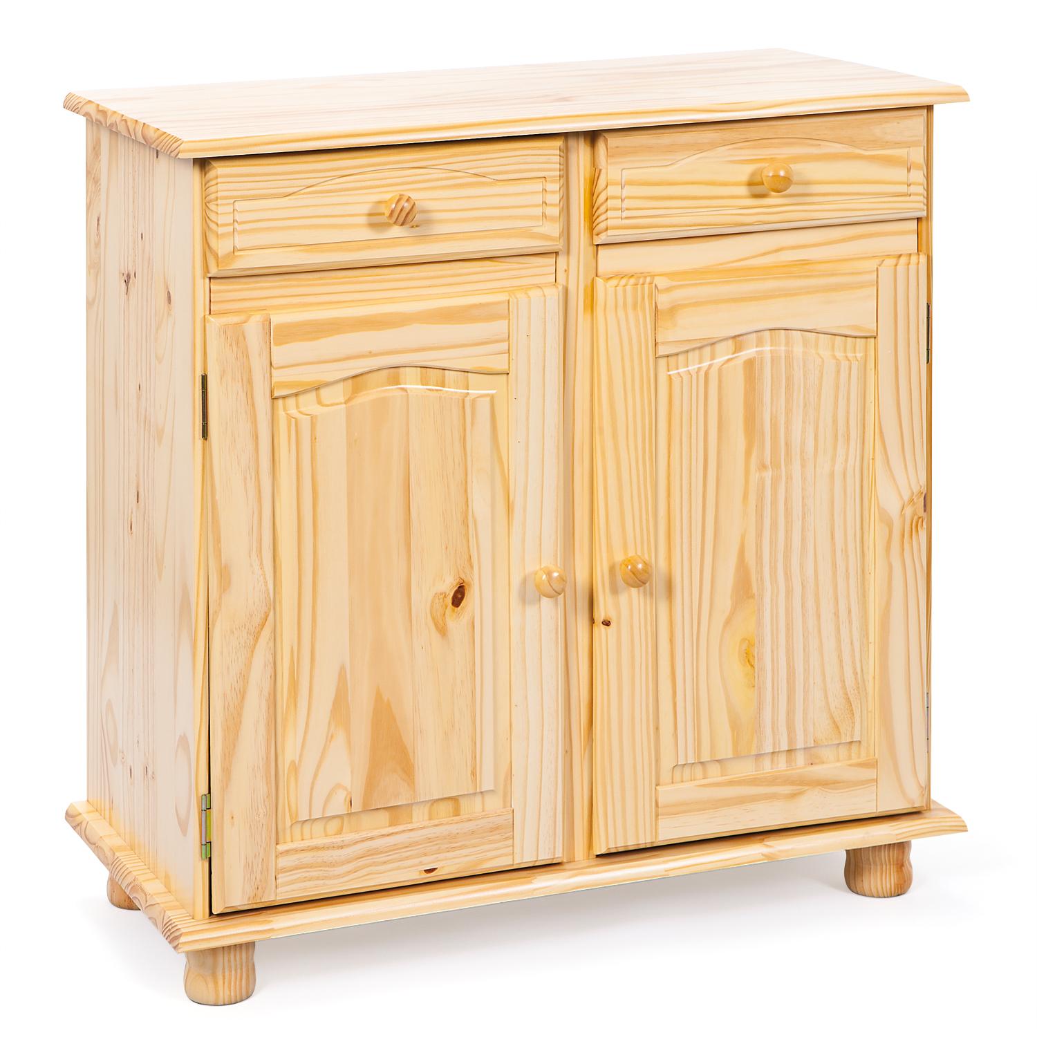 Kommode Echtholz Massiv B 88cm Prmina, Kiefer - Naturfarben, LIFESTYLE, Holz (88/87/43cm) - MID.YOU