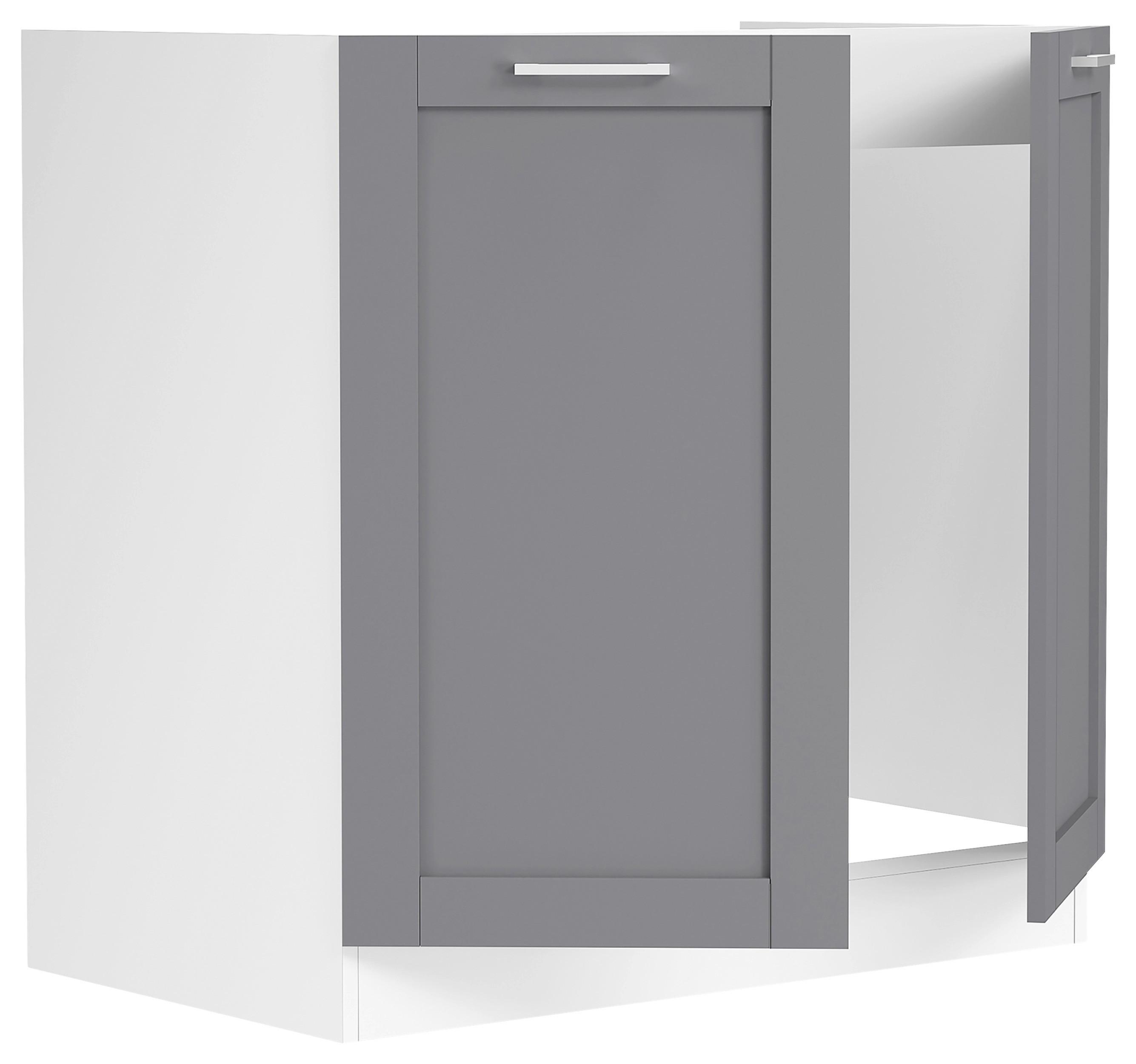 Spülenunterschrank Colura - Anthrazit/Weiß, Trend, Holzwerkstoff/Kunststoff (80/82/46cm) - MID.YOU