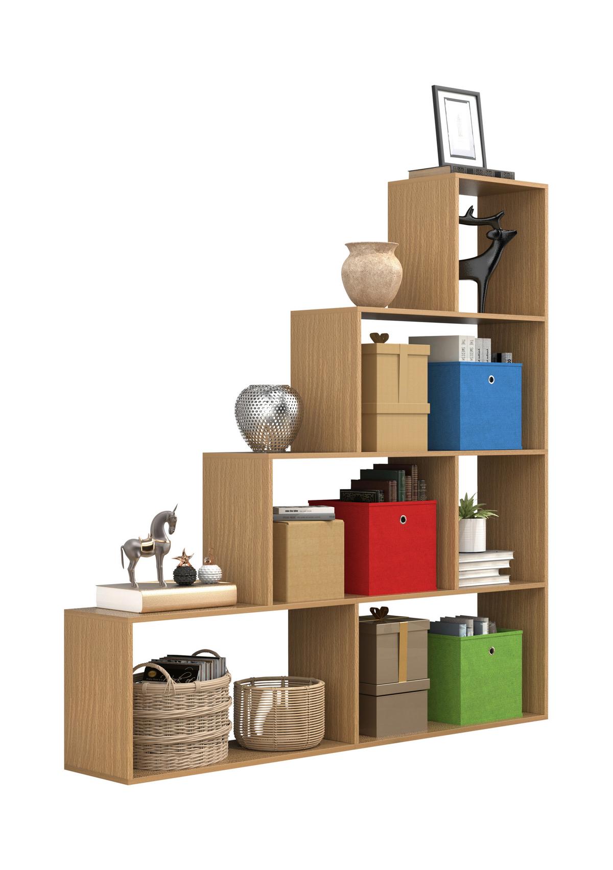 Regal Dubila Buchefarben B: 155 cm - Buchefarben, Basics, Holzwerkstoff (155/163/29cm) - MID.YOU