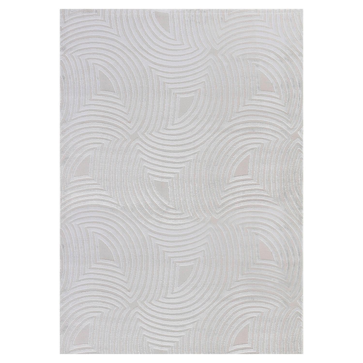 Webteppich Sahara - Silberfarben, Design, Textil (80/150cm) - Novel