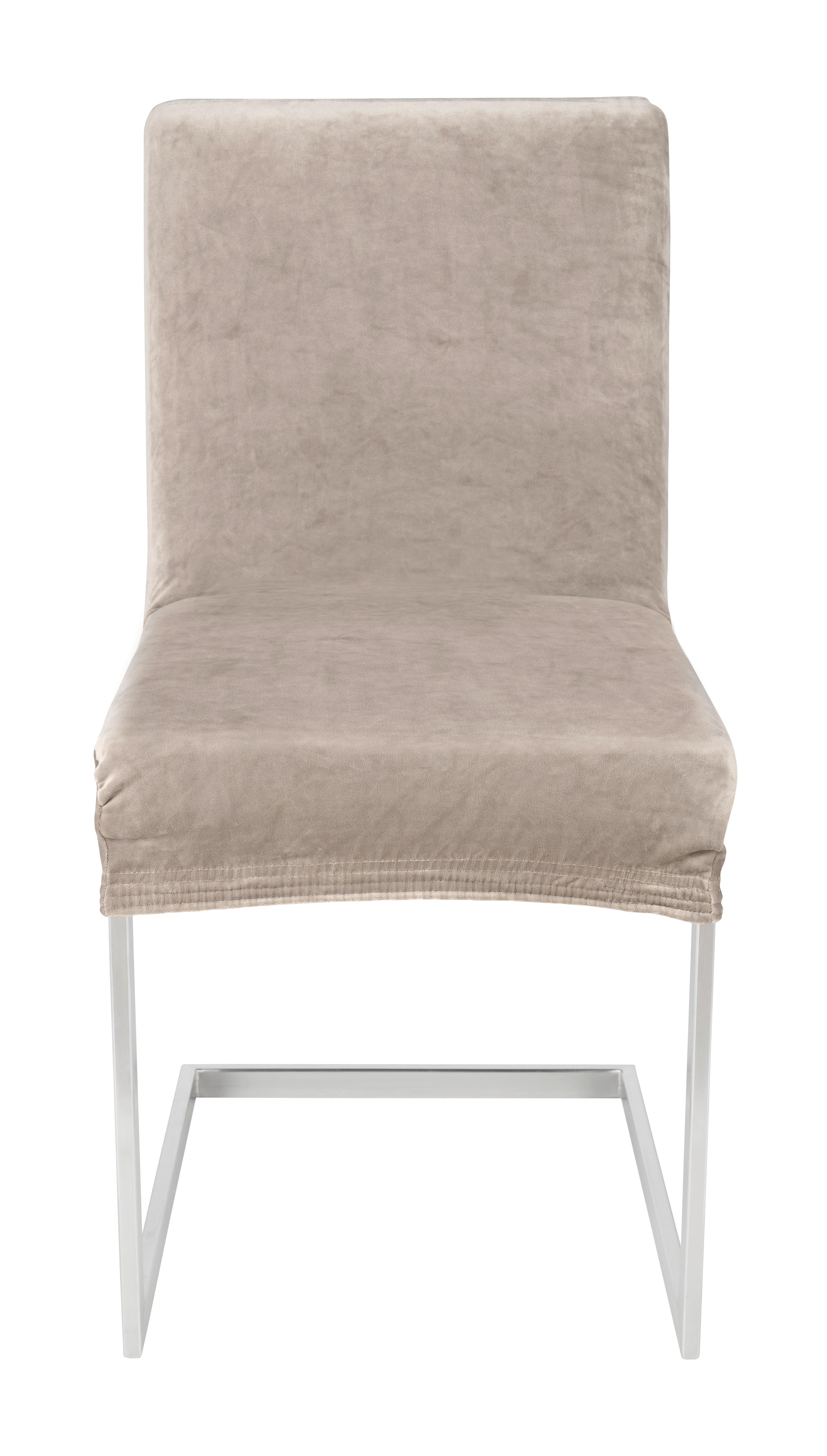 Návlek na stoličku Steve, 68/48/48cm, sivohnedá - sivohnedá, Konventionell, textil (68/48/48cm) - Modern Living