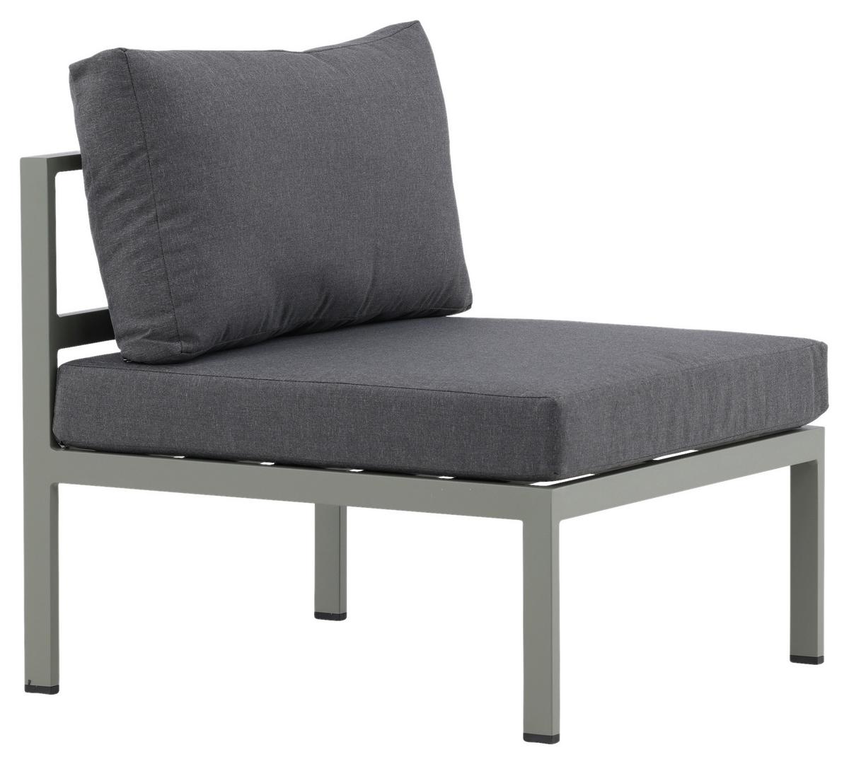 Loungesessel Copacabana - Pastellgrün/Grau, KONVENTIONELL, Metall (70/65/74cm) - Gardenson