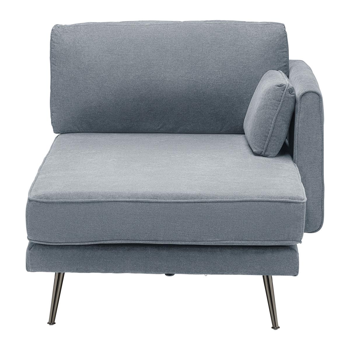 Sedací souprava DUNJA - šedá, Moderní, kov/dřevo (295/89/161cm) - P & B