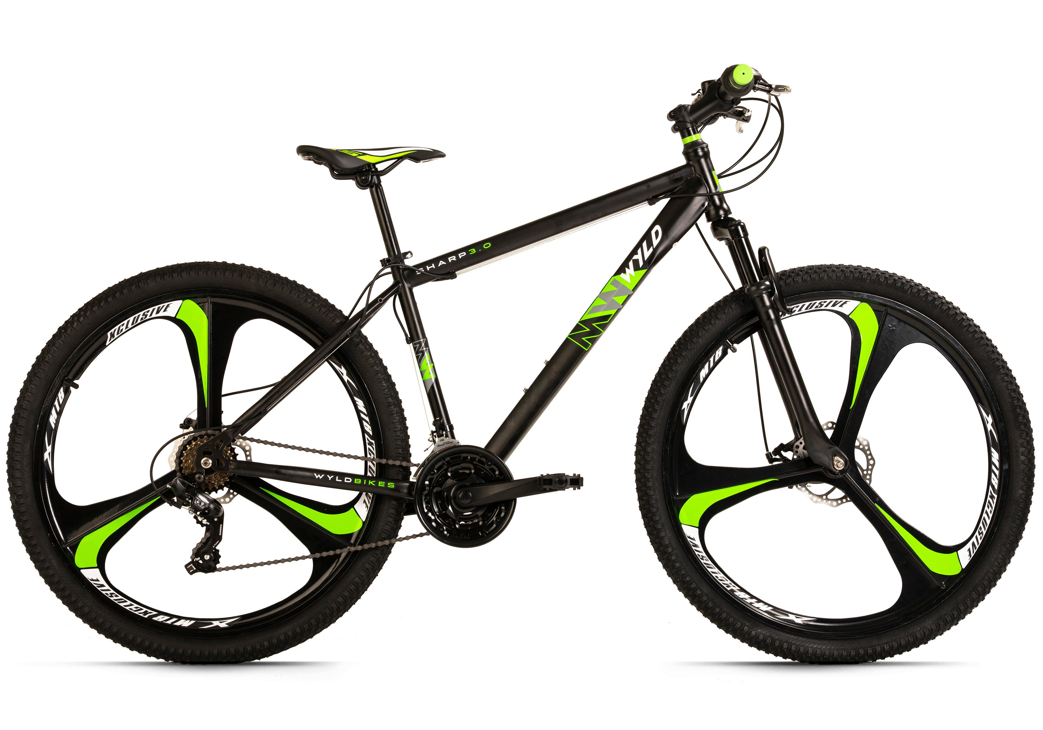 Mountainbike 411m - Schwarz, MODERN, Metall (25/140/60cm)