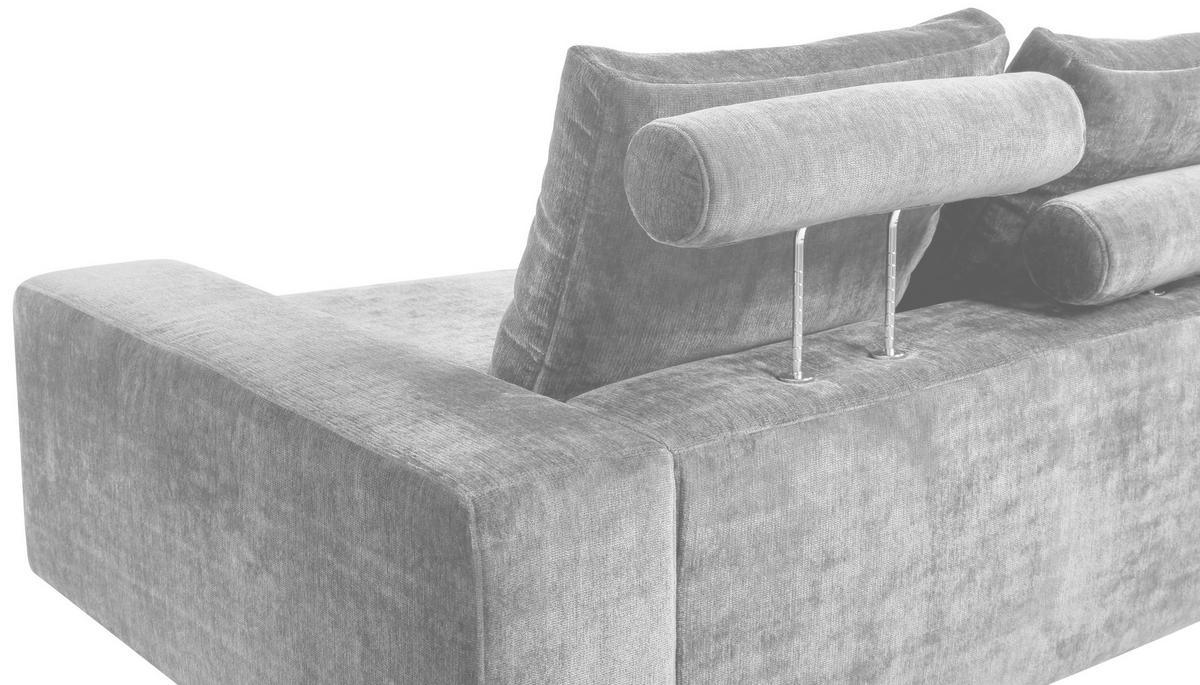 Bigsofa Be Relaxed - Creme/Schwarz, MODERN, Textil (273/67/125cm) - MID.YOU