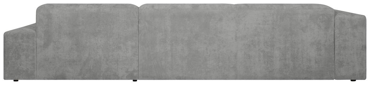 Ecksofa Hannah Hellgrau 343x170 cm - Hellgrau/Schwarz, Design, Textil (343/170cm) - MID.YOU