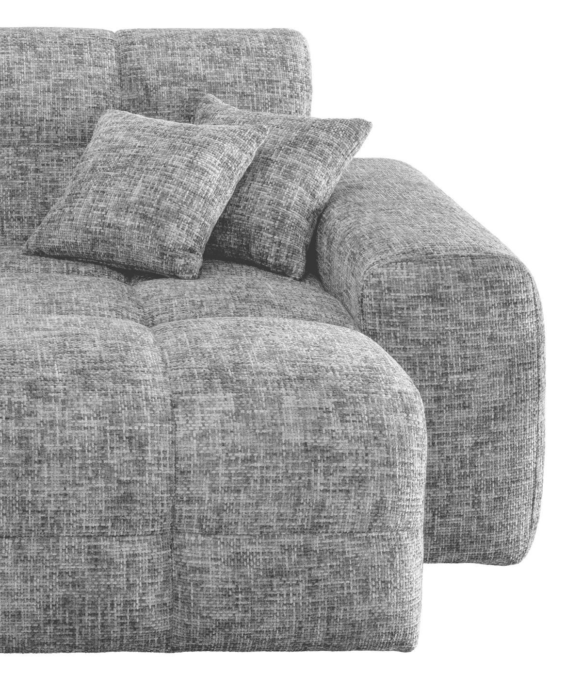 XXL-Sessel Bosco, Silberfarben B: 181 cm - Silberfarben, MODERN, Textil (181/87/155cm) - Livetastic