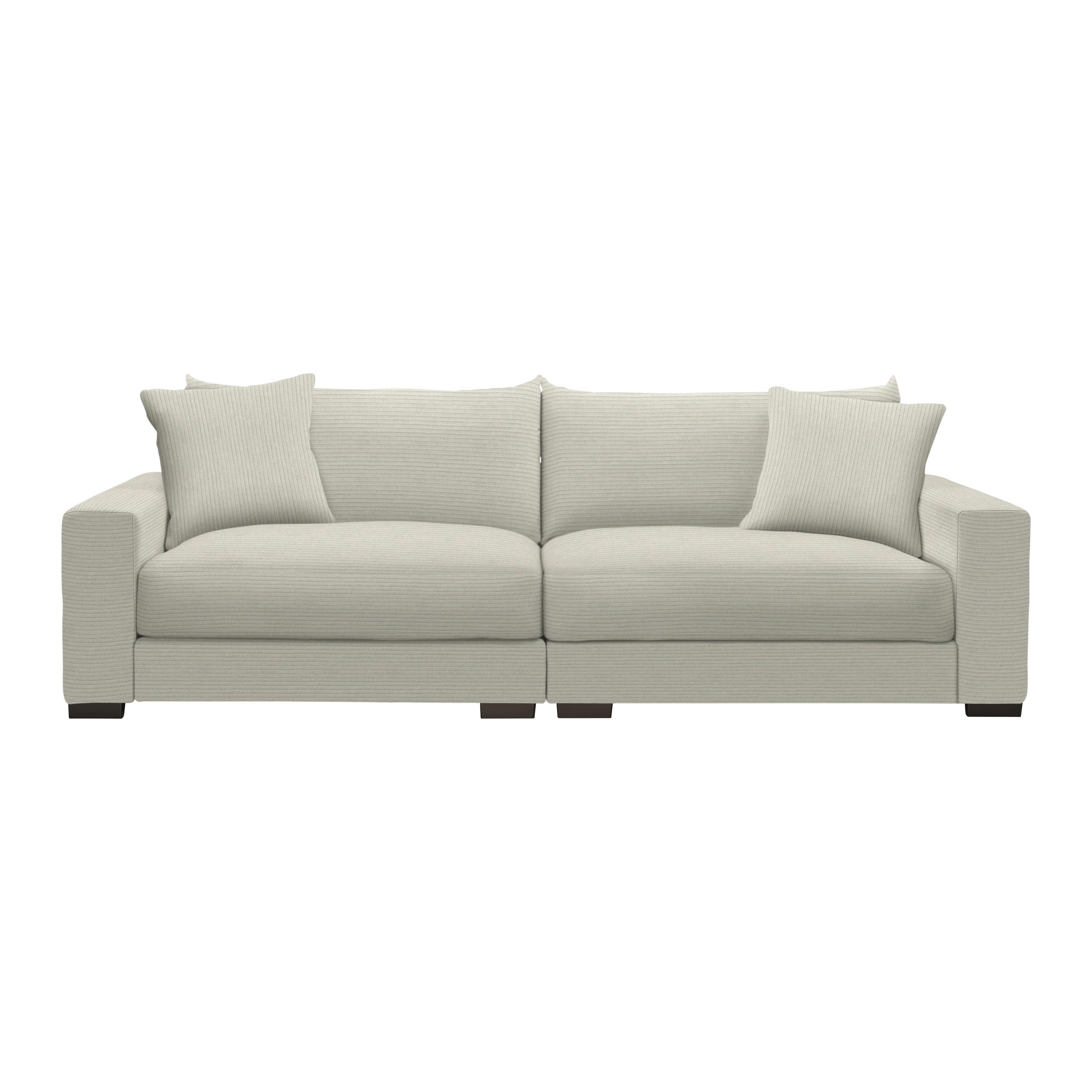 Mega pohovka PEDRO 1200, béžový menčester - béžová, Modern, kov/drevo (261/83/124cm) - Mömax