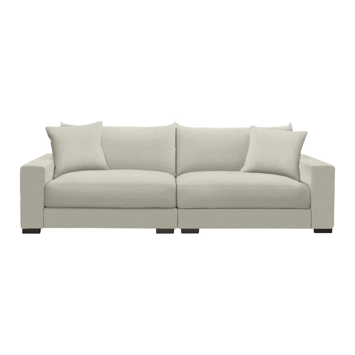 Mega pohovka PEDRO 1200, béžový manšestr - béžová, Moderní, kov/dřevo (261/83/124cm) - Mömax