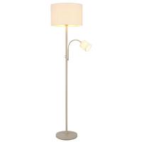 STOJACIA LAMPA KURTL - piesková/biela, Modern, kov/textil (40/40/170cm) - Mömax