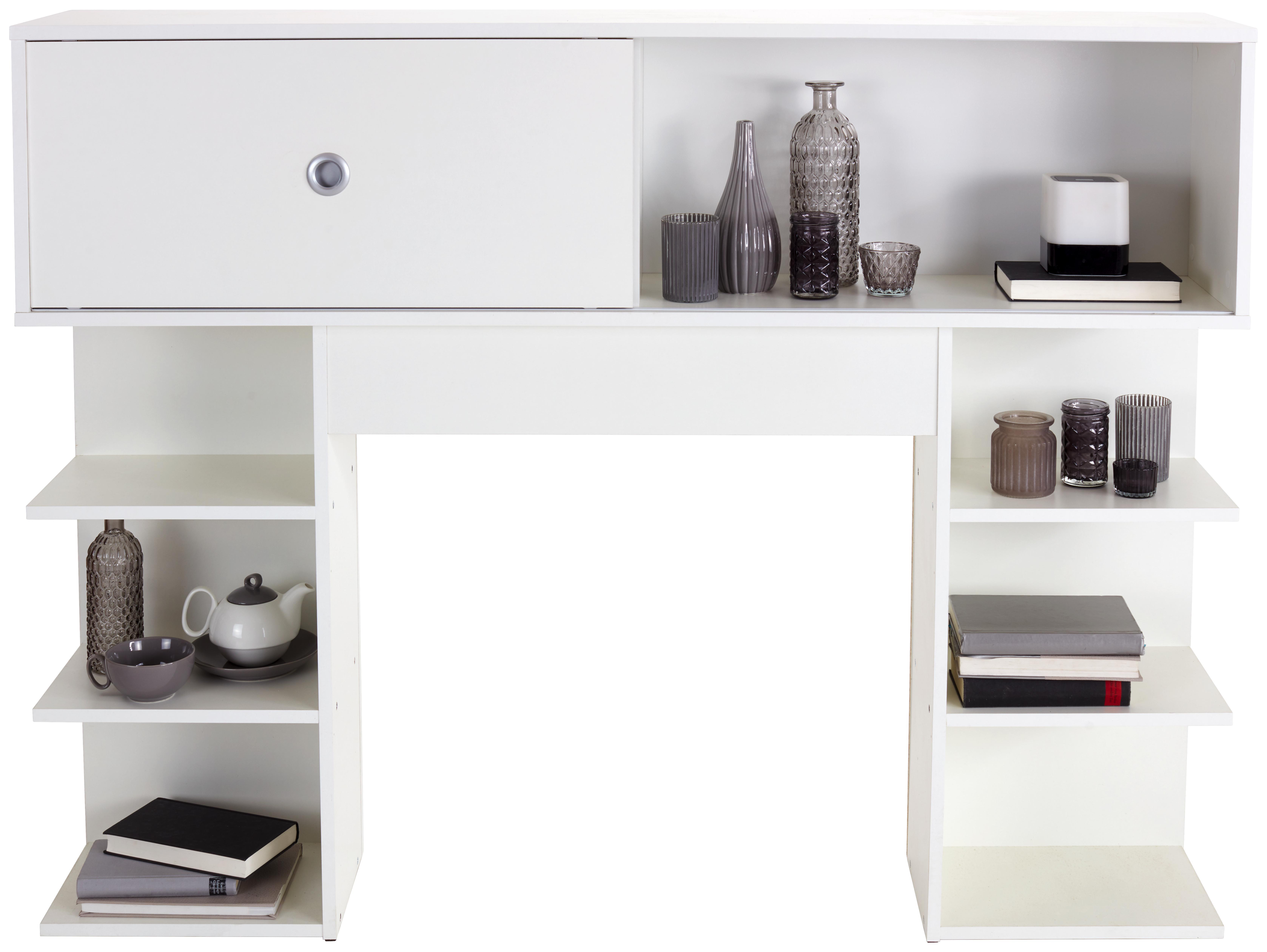 Bettüberbau Azurro 140 - Eichefarben/Hellgrau, KONVENTIONELL, Holzwerkstoff (145cm)