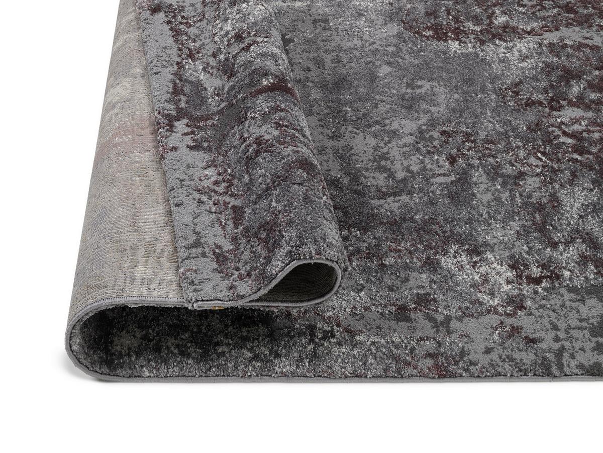 Webteppich Aubergine/Beige Timeline Quantum 140x200 cm - Beige/Aubergine, Design, Textil (140/200cm) - Novel