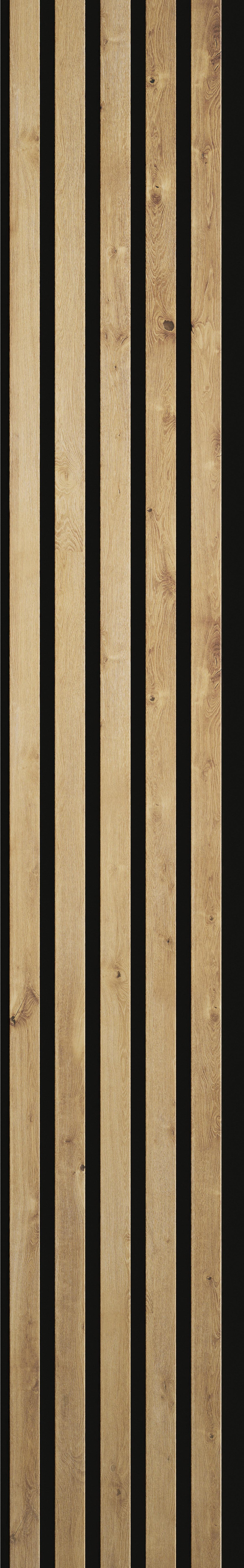 Wandpaneel Anna - Eiche Wotan, MODERN, Holzwerkstoff (18,6/119cm)