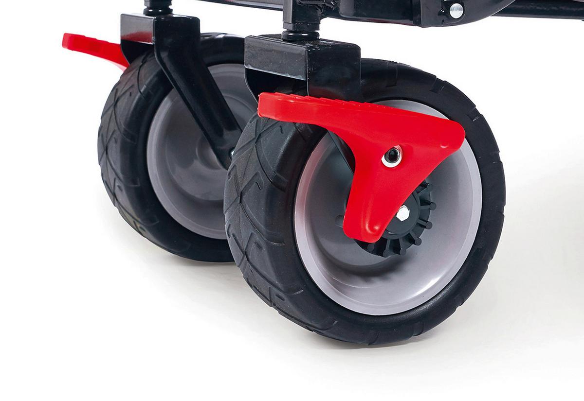 Bollerwagen Klappbollerwagen Paxi Dlx - Anthrazit, Basics, Textil/Metall (124/59/67cm) - Pinolino