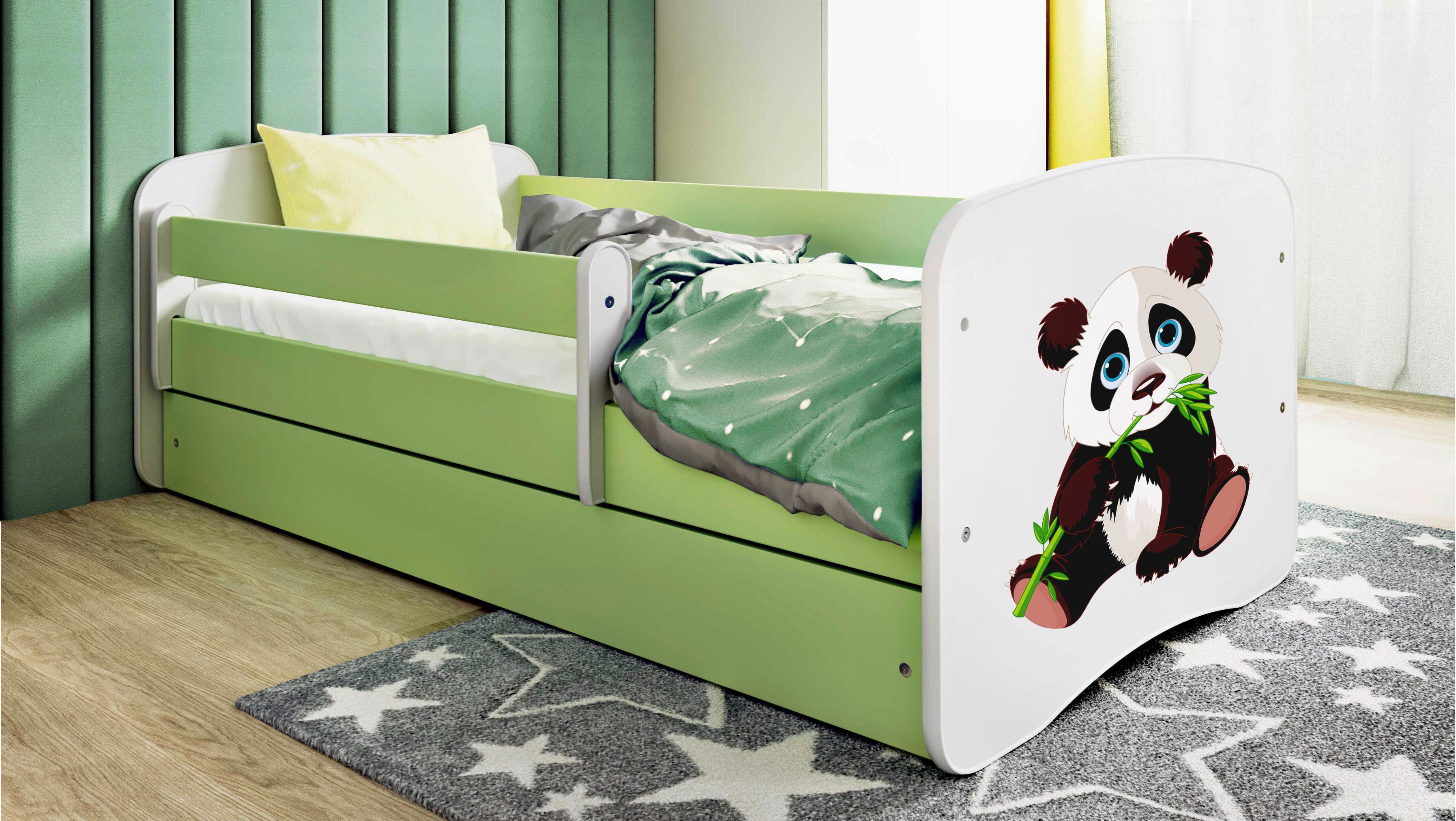 Kinder-/Juniorbett Babydreams inkl. Matratze 80x160 - Birkefarben/Weiß, MODERN, Holz/Holzwerkstoff (80/160cm) - MID.YOU