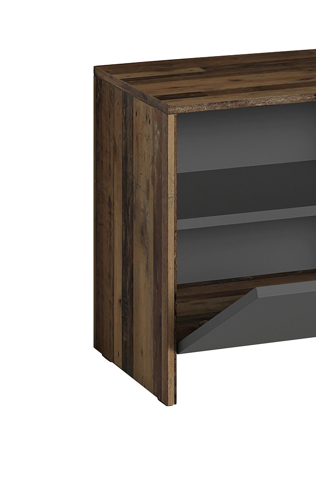 Garderobe Ben Alteiche/ Anthrazit B: 40 cm - Alteiche/Anthrazit, Design, Holzwerkstoff (40/184/35cm) - MID.YOU