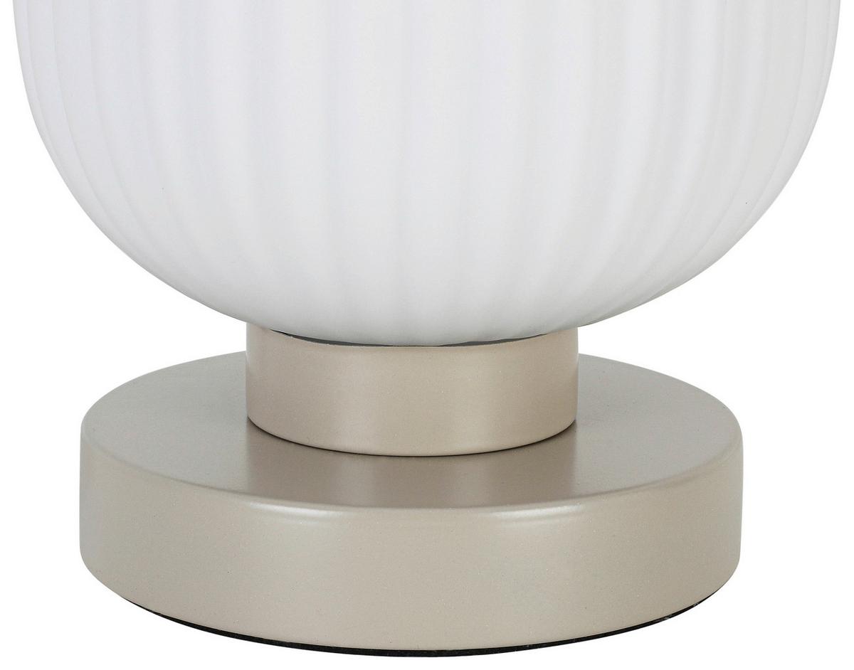 STOLNÁ LAMPA EXI - piesková/biela, Modern, kov/plast (14/24cm) - Mömax
