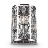 Wandleuchte Gelid - Chromfarben/Transparent, Trend, Glas/Metall (14.7/10/21.2cm) - MAYTONI