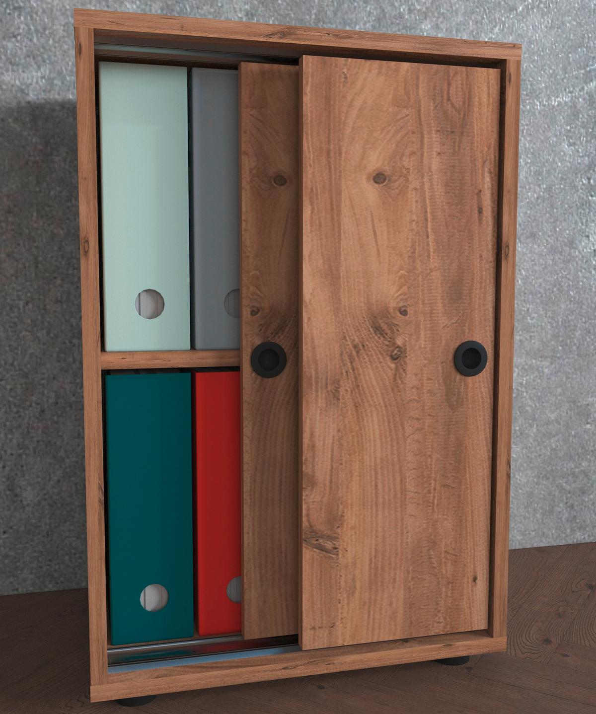 Aktenschrank Ulas Honigeiche Dekor B: 49 cm - Honigeiche, Design, Holzwerkstoff (49/74/38cm) - MID.YOU