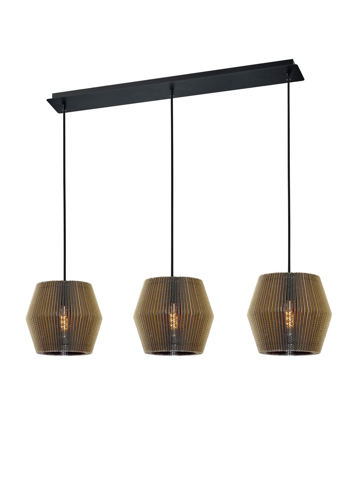 Hängeleuchte 20600/3-20 - Naturfarben, Design, Karton (100/10/150cm) - Hell