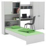 Jugendzimmer Start-up - Weiß, KONVENTIONELL, Holzwerkstoff (278,2/187,3/232,2cm)