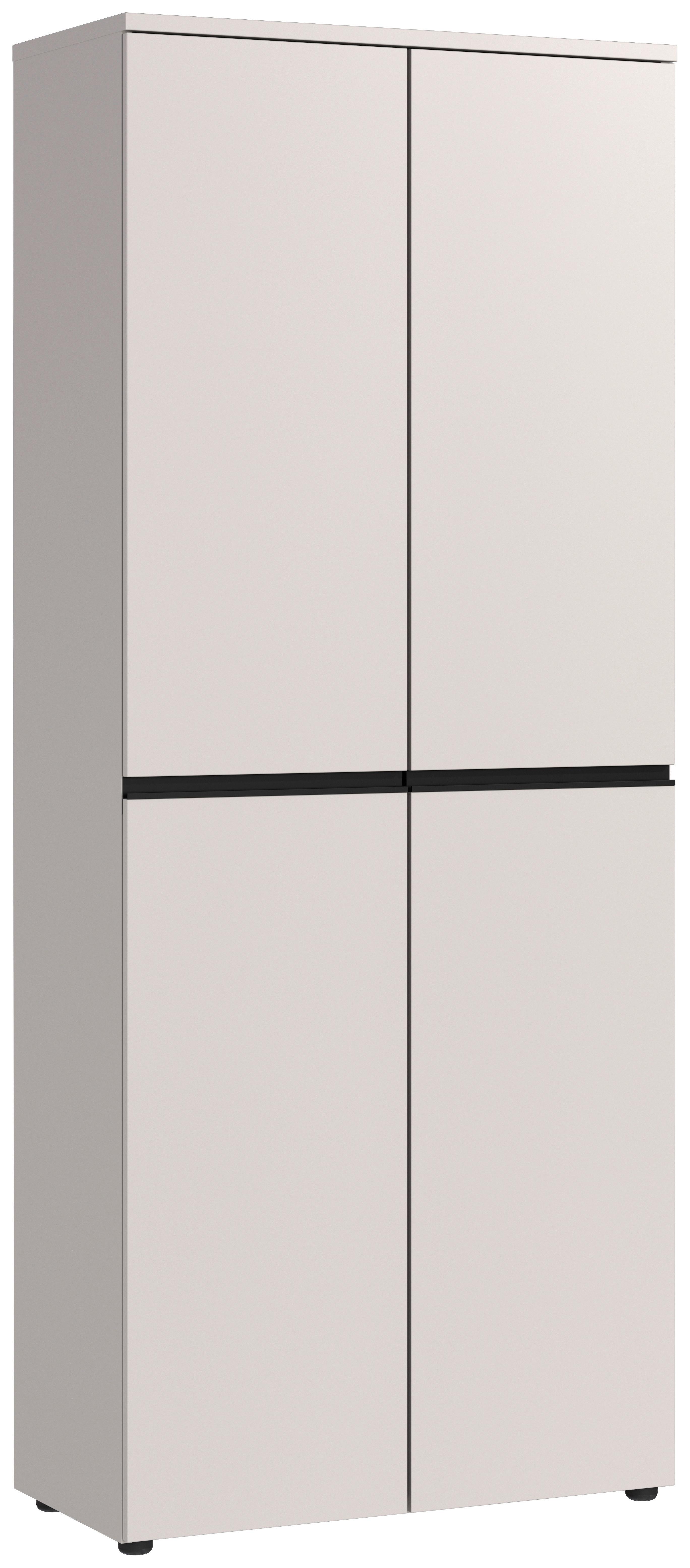 Aktenschrank Bedano Graphitfarben B: 81cm - Kaschmir/Graphitfarben, MODERN, Holzwerkstoff (81/197/40cm) - Germania