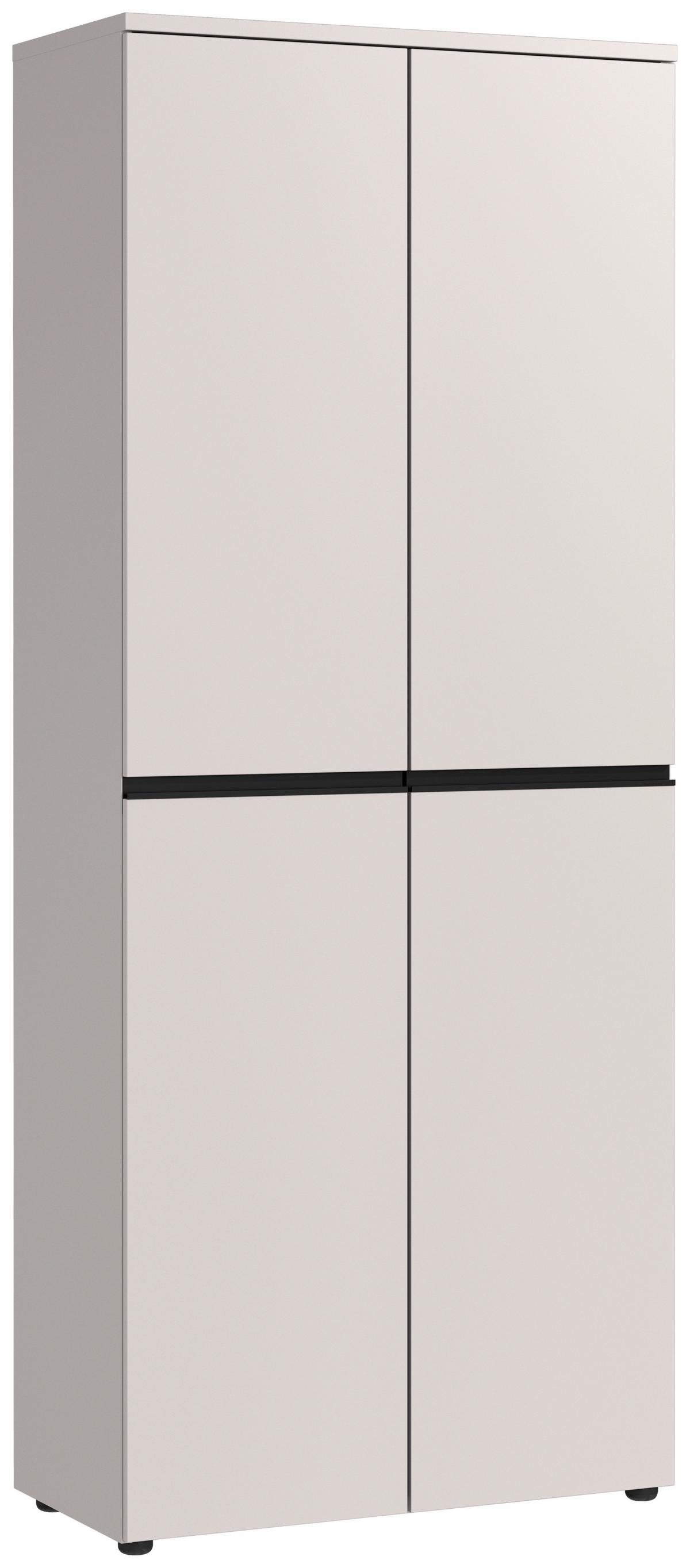 Aktenschrank Bedano Graphitfarben B: 81cm - Kaschmir/Graphitfarben, MODERN, Holzwerkstoff (81/197/40cm) - Germania