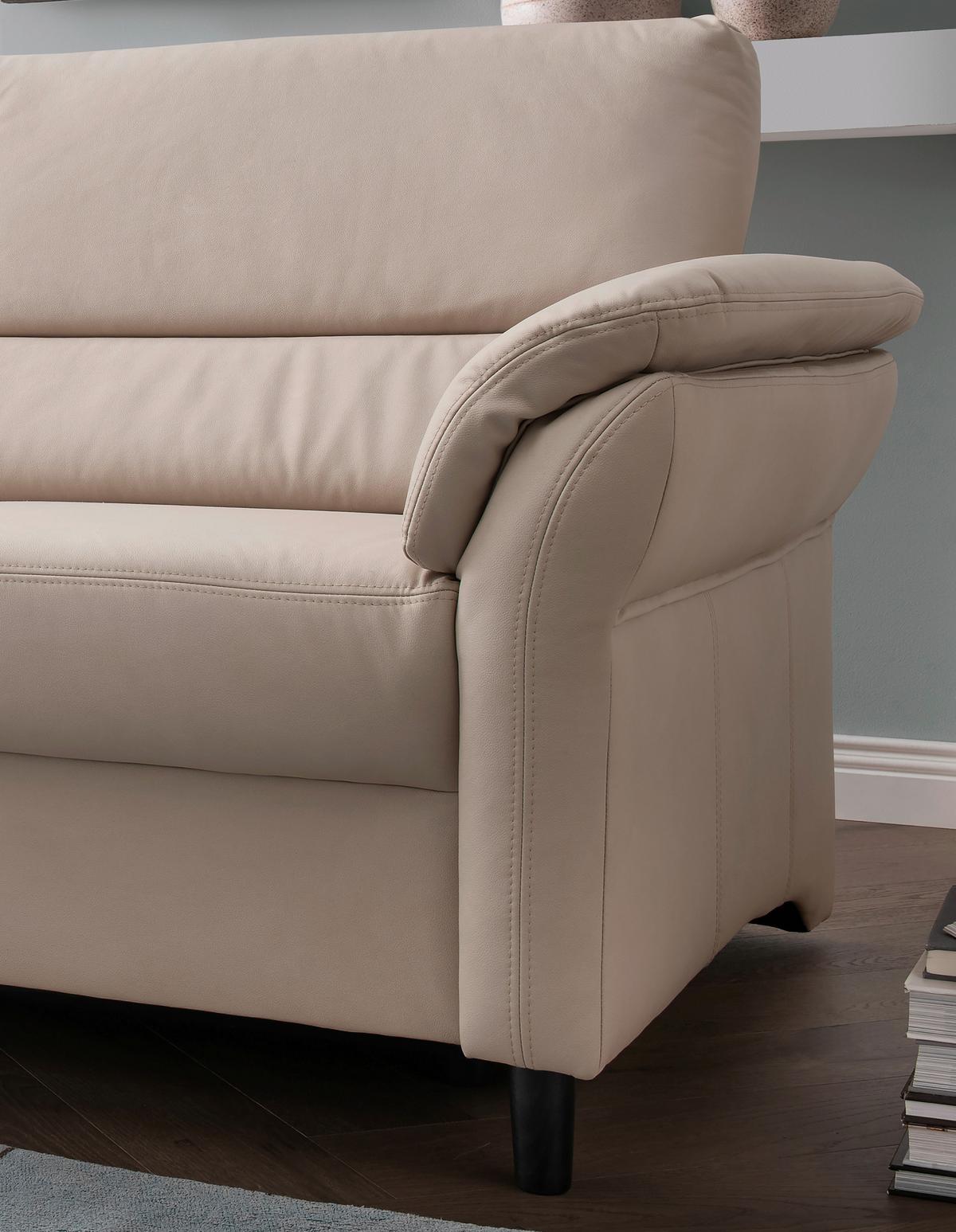 2-Sitzer-Sofa Cavoli, Beige B: 147 cm - Beige/Schwarz, MODERN, Textil (147/90/89cm) - Livetastic