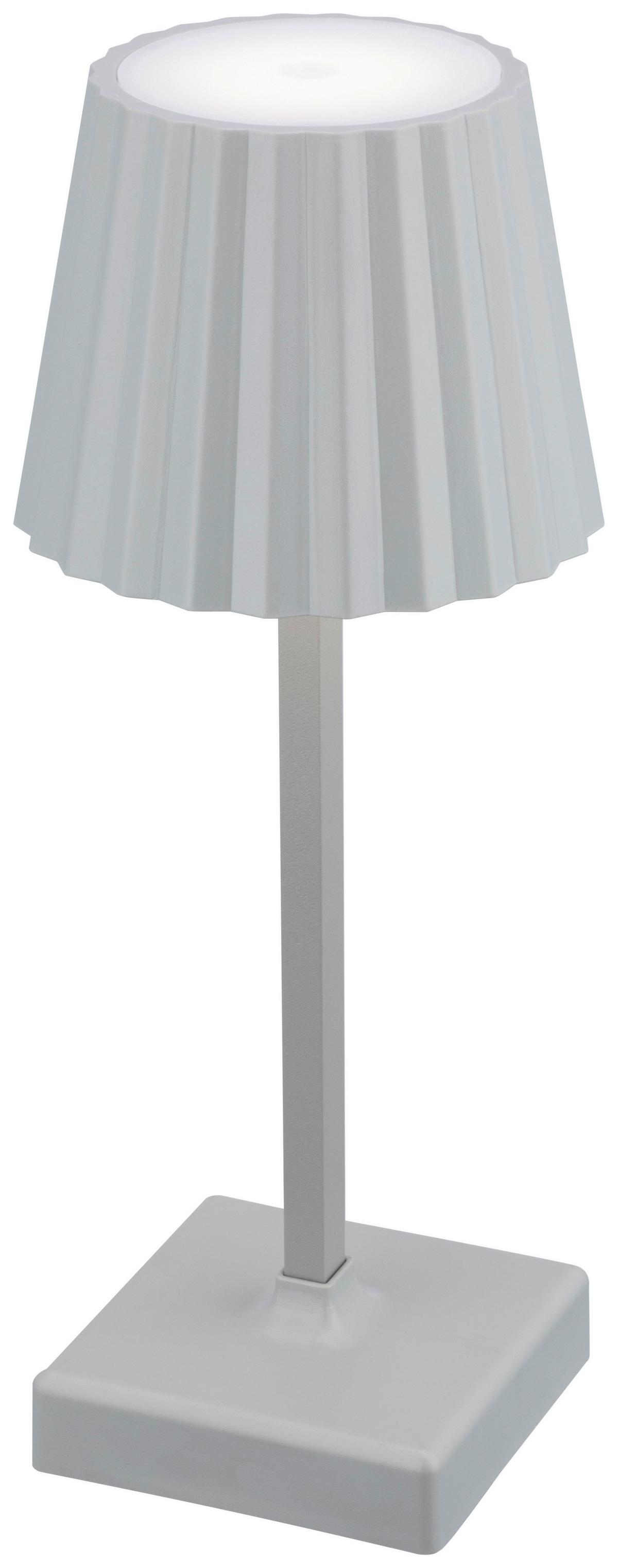 LED-Tischleuchte Rainer - Grau, MODERN, Kunststoff/Metall (10,5/26cm) - Luca Bessoni