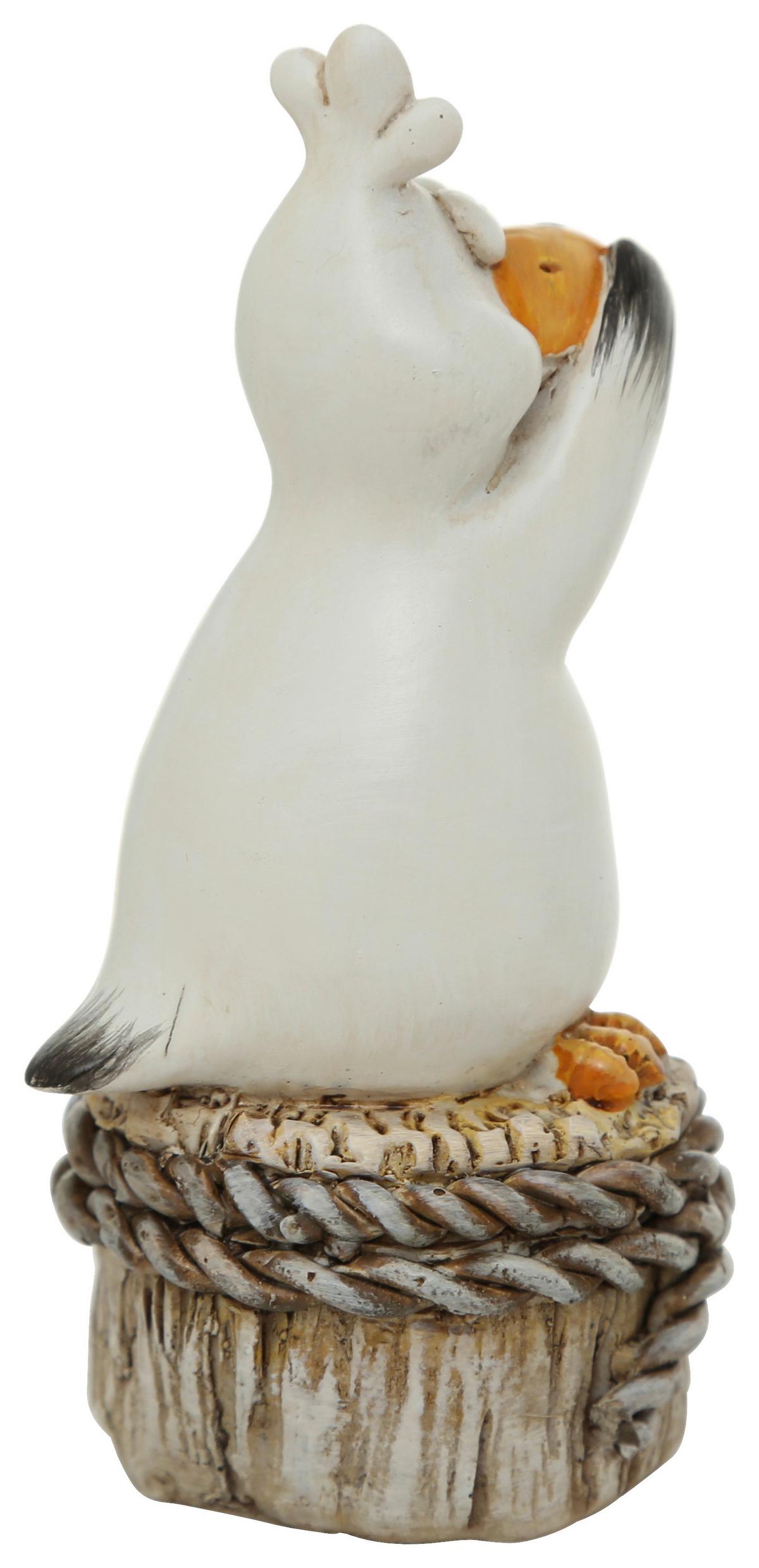 Dekofigur Vogel H: 10 cm Aus Polyresin für Indoor - Basics, Kunststoff (4/4/10cm)