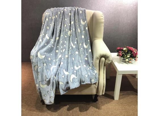 Kuscheldecke Berina - Leuchtet Im Dunkeln - Grau, MODERN, Textil (130/170cm) - Luca Bessoni Kuscheldecke Berina - Leuchtet Im Dunkeln - Grau, MODERN, Textil (130/170cm) - Luca Bessoni